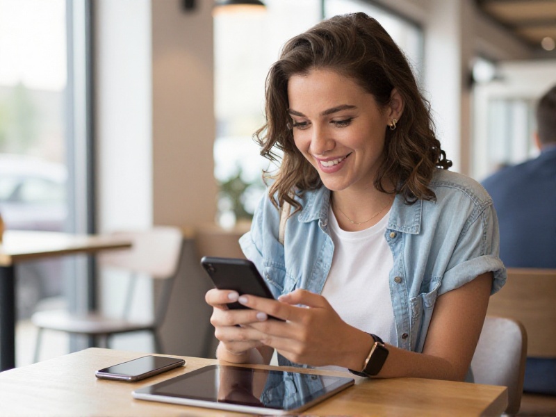 A person sitting at a sunny window holding a smartphone, thoughtfully comparing dating app profiles, photorealistic natural light